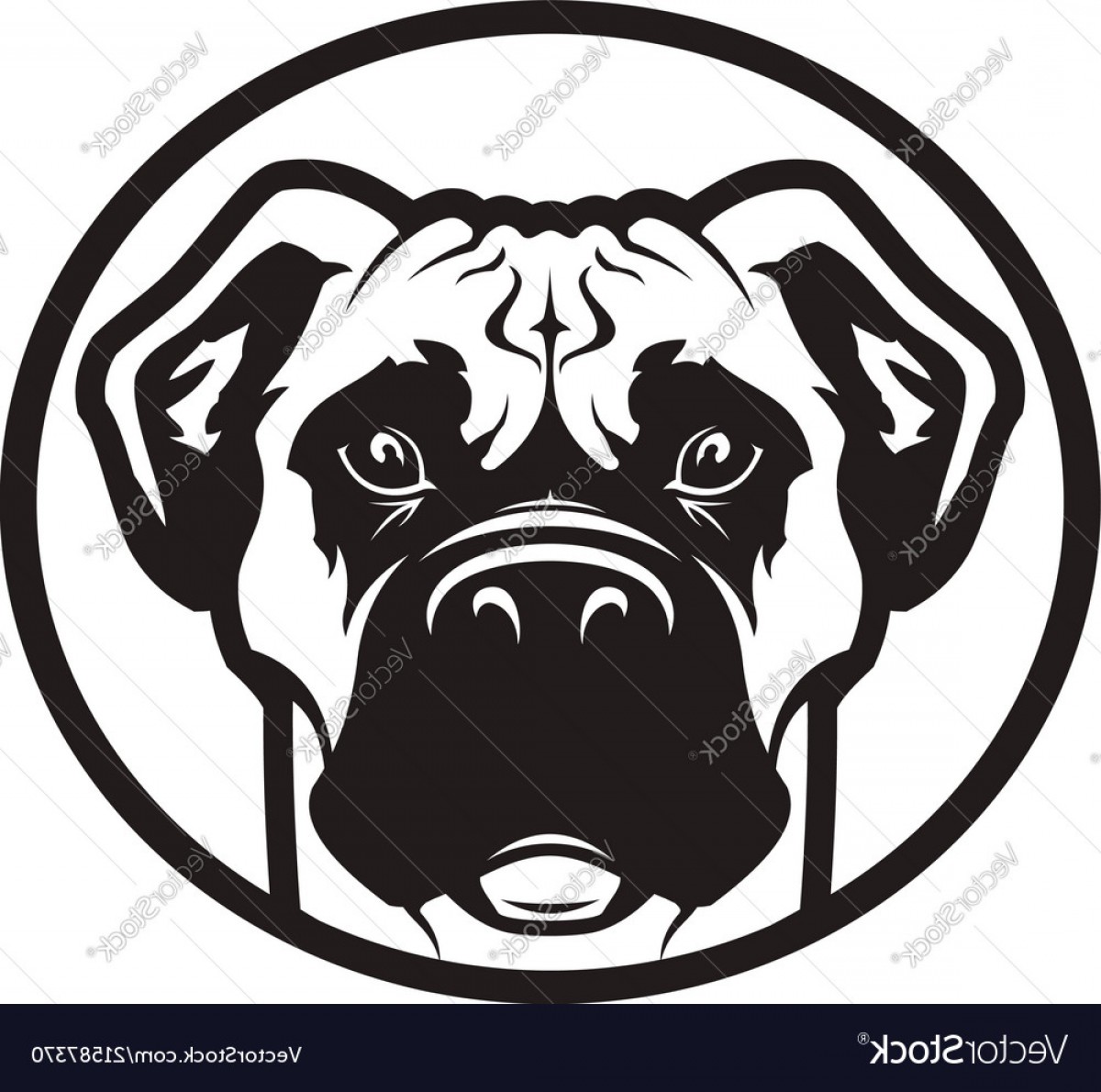 1200x1190 Boxer Or Pit Bull Dog Head Icon Vector Cqrecords