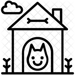 256x256 Doghouse Icon Of Line Style