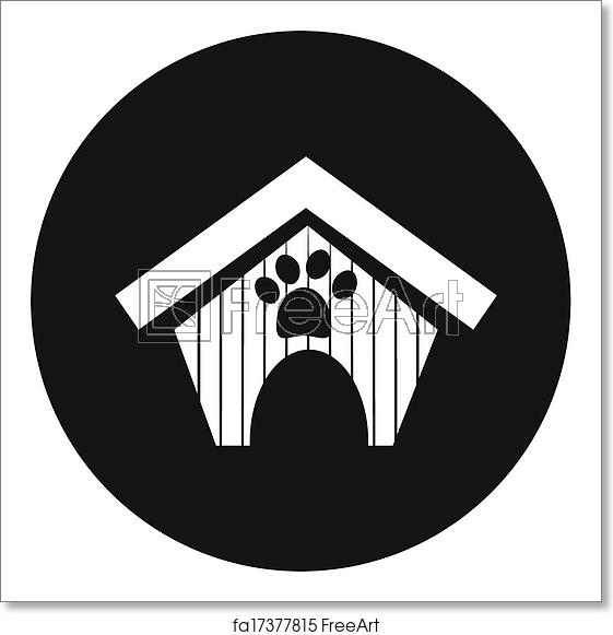 561x581 Free Art Print Of Dog House Icon Freeart