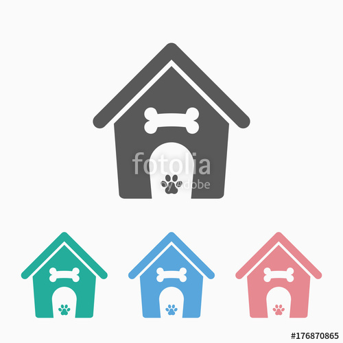 500x500 Dog House Icon Stock Image And Royalty Free Vector