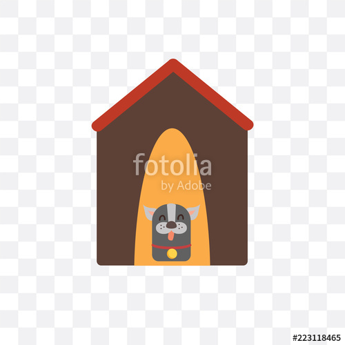 500x500 Dog House Icon Isolated On Transparent Background Simple