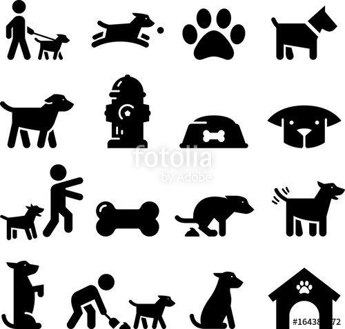 500x477 Dog Icons