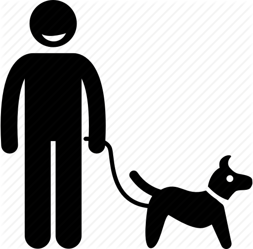 512x505 Dog, Leash, Man, Master, Owner, Pet Icon