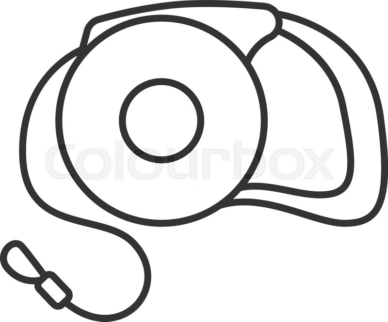 800x665 Retractable Pet Lead Linear Icon Dog Stock Vector Colourbox