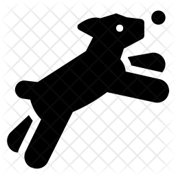 256x256 Dog Park Icon Of Glyph Style