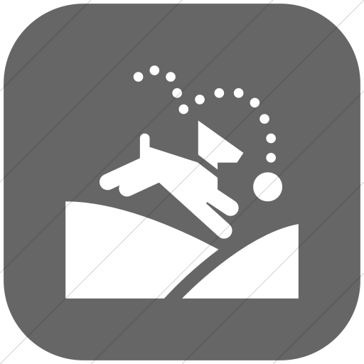 512x512 Iconsetc Flat Rounded Square White On Gray Iconathon Dog Park Icon