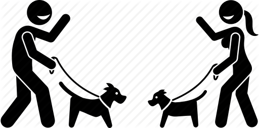 512x253 Dog, Love, Man, Meet, Park, Walking, Woman Icon