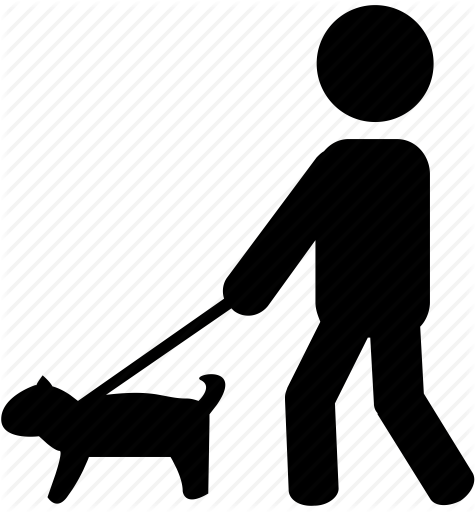 475x512 Dog, Park, Silhouette, Stroll, Walking, Walkingdog Icon