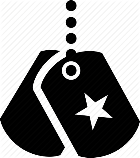 456x512 Dog, Dog Tag, Id, Lanyard, Military, Soldier, Tag Icon