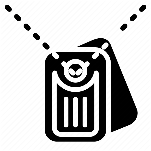 512x512 Dog, Metallic, Military, Miscellaneous, Tag Icon