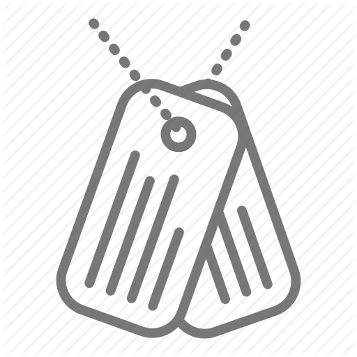 512x512 Dog Tags, Id, Identification, Military Icon