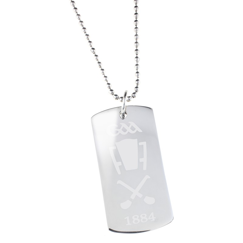 800x800 Stainless Steel Hurling Icon Dog Tag