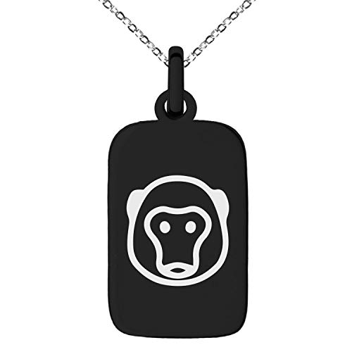 500x500 Tioneer Black Stainless Steel Monkey Icon Small