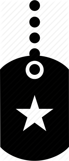 222x512 Army, Badge, Dog, Dog Tag, Military, Soldier, Tag Icon