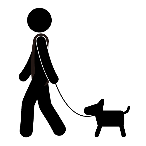 500x500 Dog Walking Icons