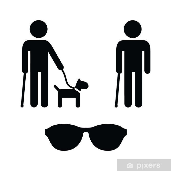 700x700 Blind Man Icons Set