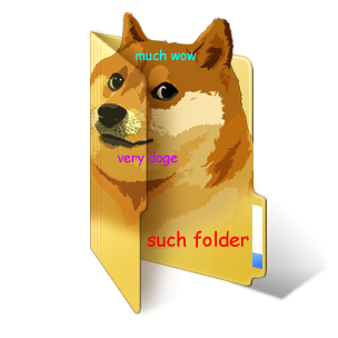 304x304 Doge Folder Icon