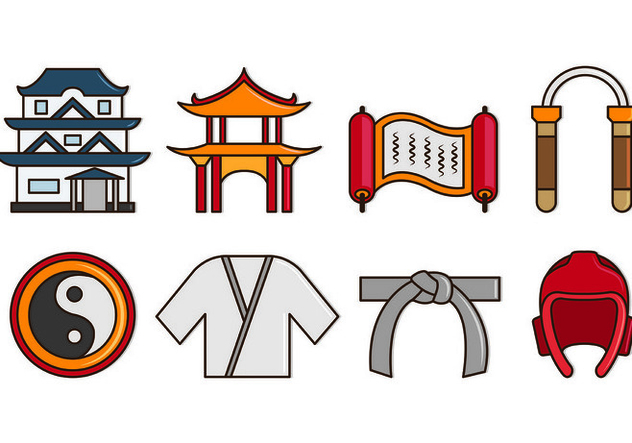 632x443 Set Of Dojo Icons Free Vector Download Cannypic