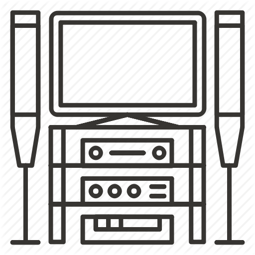 512x512 Audio, Dolby Digital, Home Theater, Sound, Tv, Video Icon