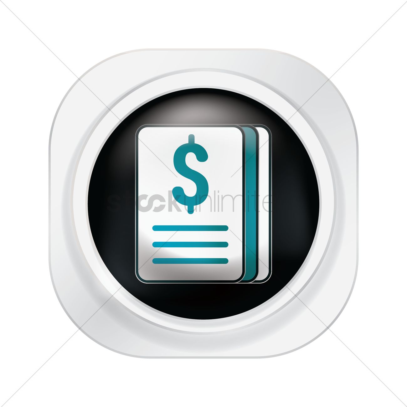 1300x1300 Dollar Bill Icon Vector Image