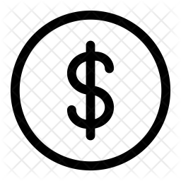 256x256 Dollar Icon Of Line Style