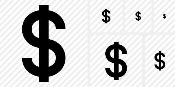 580x290 Dollar Icon Symbol Black Professional Stock Icon And Free Sets