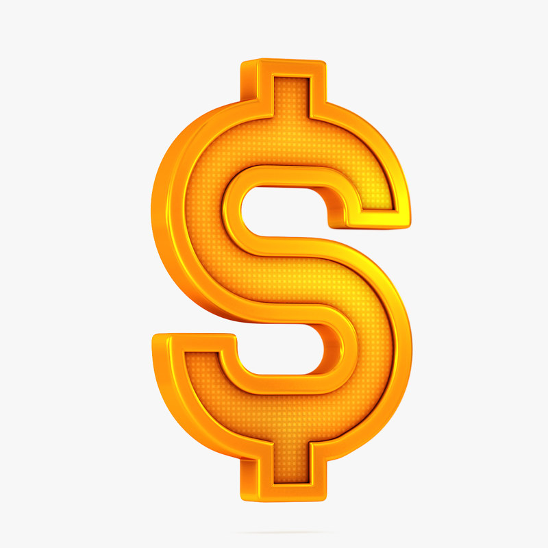 800x800 Dollar Icon Model