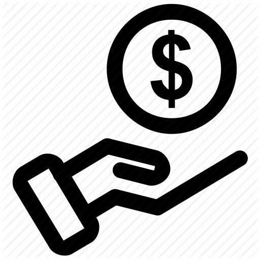 512x512 Coin, Hand And Coin, Hand Holding Dollar, Hand With Dollar Icon Icon