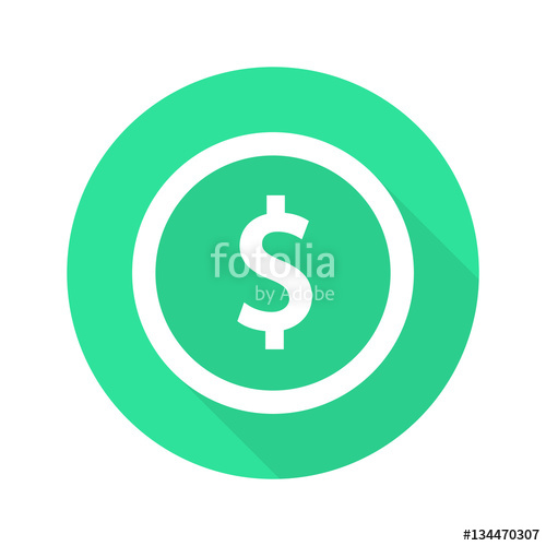 Dollar Sign Icon Flat Design Vector Stock Image And Royalty Free 500x500 Dollar Sign Icon Flat Design Vector Stock Image And Royalty Free