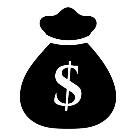 450x450 Vector Illustration Of Money Bag With Dollar Symbol Icon