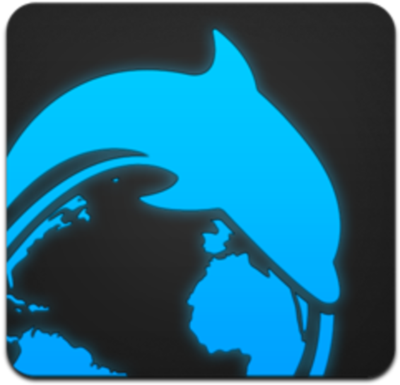 566x545 Hd Dolphin Browser Blue Icon Free Unlimited Download