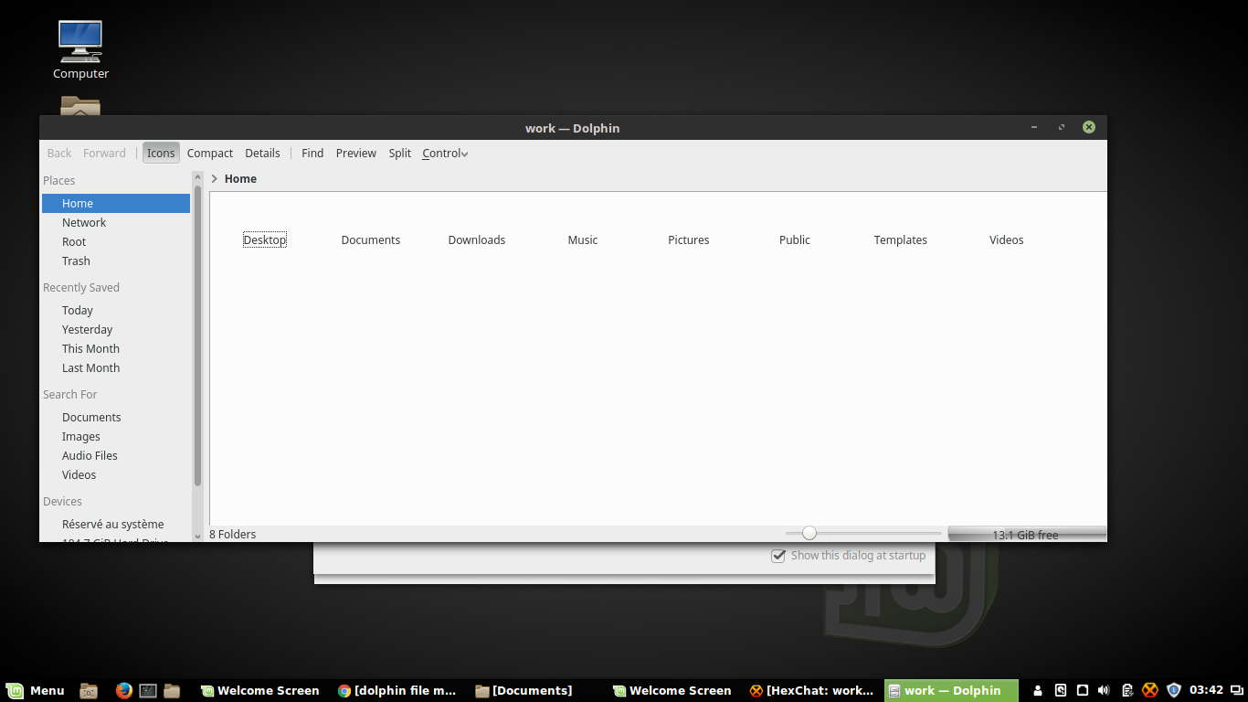 1366x768 Dolphin Manager Doesn't Show Folder Any Icon