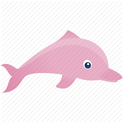 512x512 Dolphin, Fish, Pink, Wild Icon