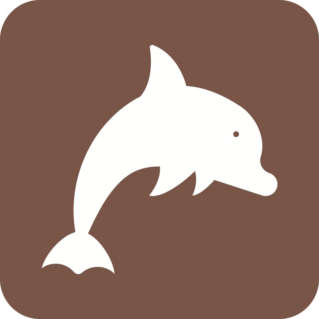 1024x1024 Dolphin Flat Round Corner Icon