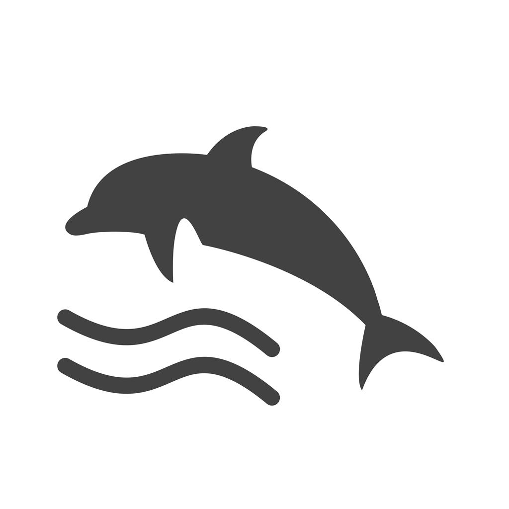 1024x1024 Dolphin Glyph Icon