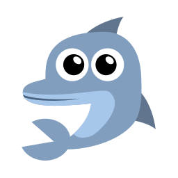 256x256 Dolphn Flat Animal Iconset Martin Berube