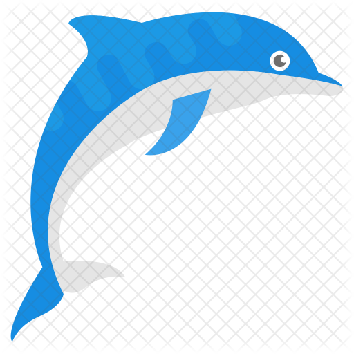 512x512 Dolphn Of Flat Style