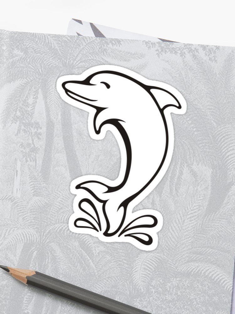 750x1000 Dolphn Sticker
