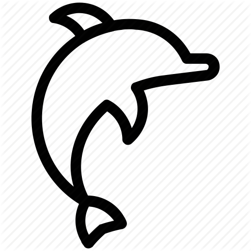 512x512 Cetacean, Dolphin, Dolphin Jumping, Fish, Mammal, Sea Animal Icon