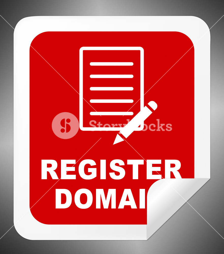 Register Doman Indicates Sign Up Illustration Royalty 882x1000 Register Doman Indicates Sign Up Illustration Royalty