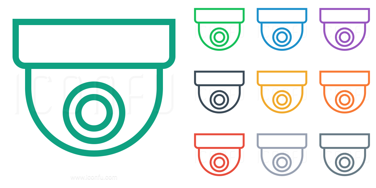 Dome Camera Icon 1200x600 Dome Camera Icon