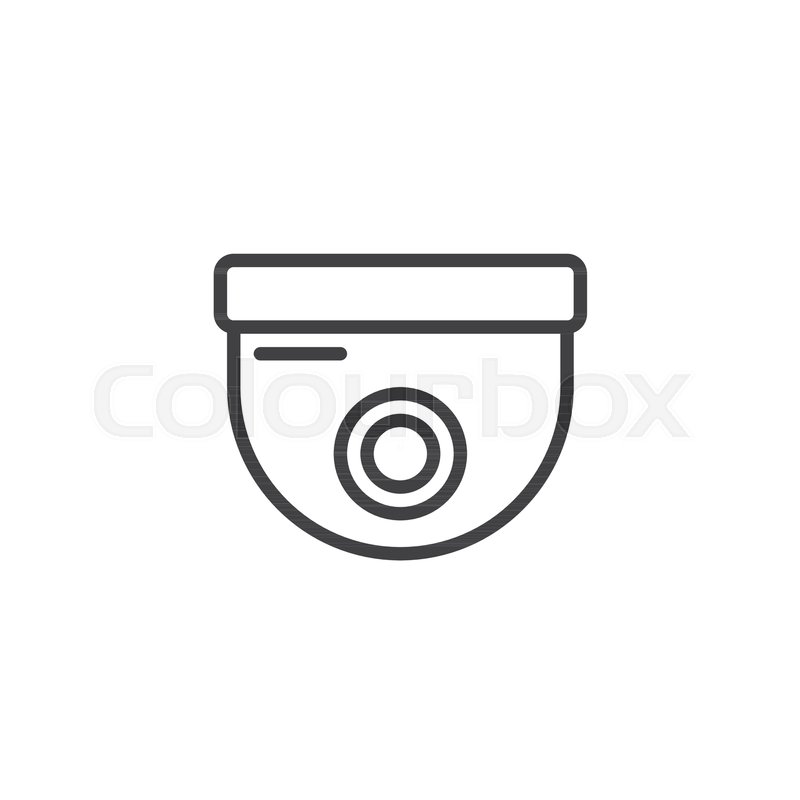 Security Dome Camera Line Icon, Stock Vector Colourbox 800x800 Security Dome Camera Line Icon, Stock Vector Colourbox