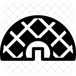 Geodesic Dome Icon Of Glyph Style 256x256 Geodesic Dome Icon Of Glyph Style