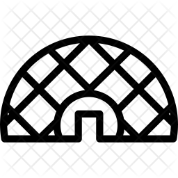 Geodesic Dome Icon Of Line Style 256x256 Geodesic Dome Icon Of Line Style