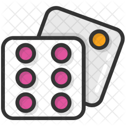 256x256 Domino Icon Of Colored Outline Style