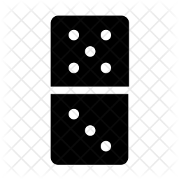 256x256 Domino Icon Of Glyph Style