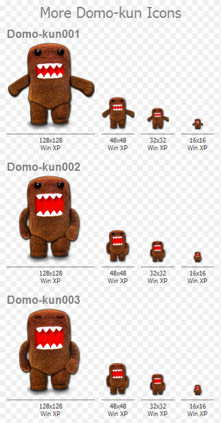 322x614 More Domo Kun Icons