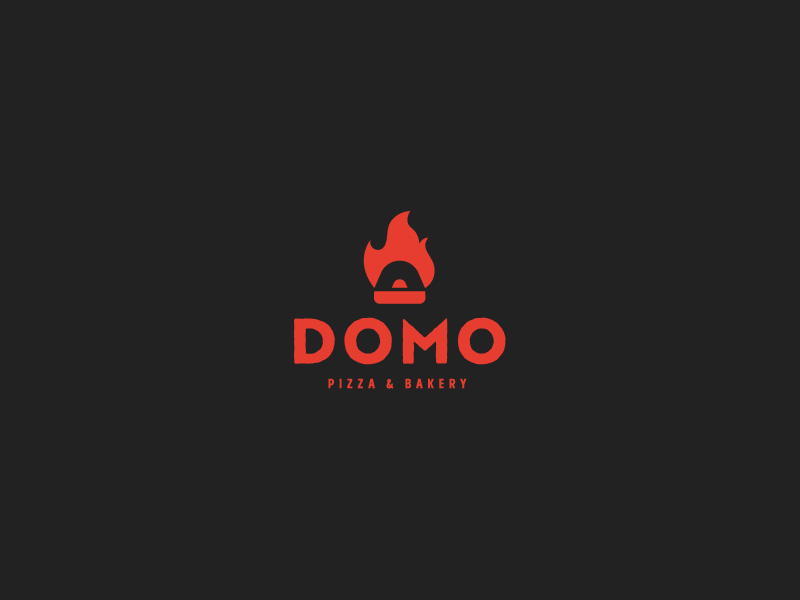 800x600 Domo Pizza Bakery Logo Identity