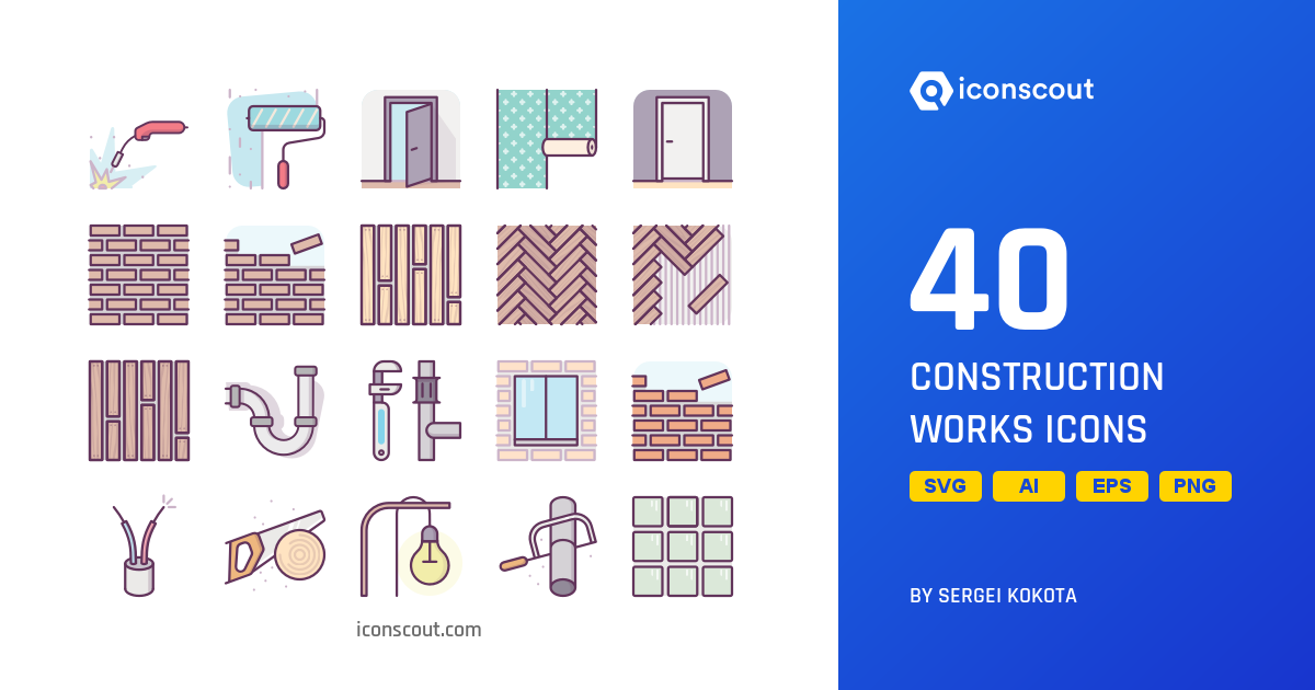 1200x630 Download Construction Works Icon Pack