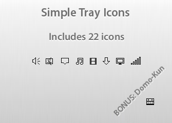 335x240 Simple Tray Icon Pack